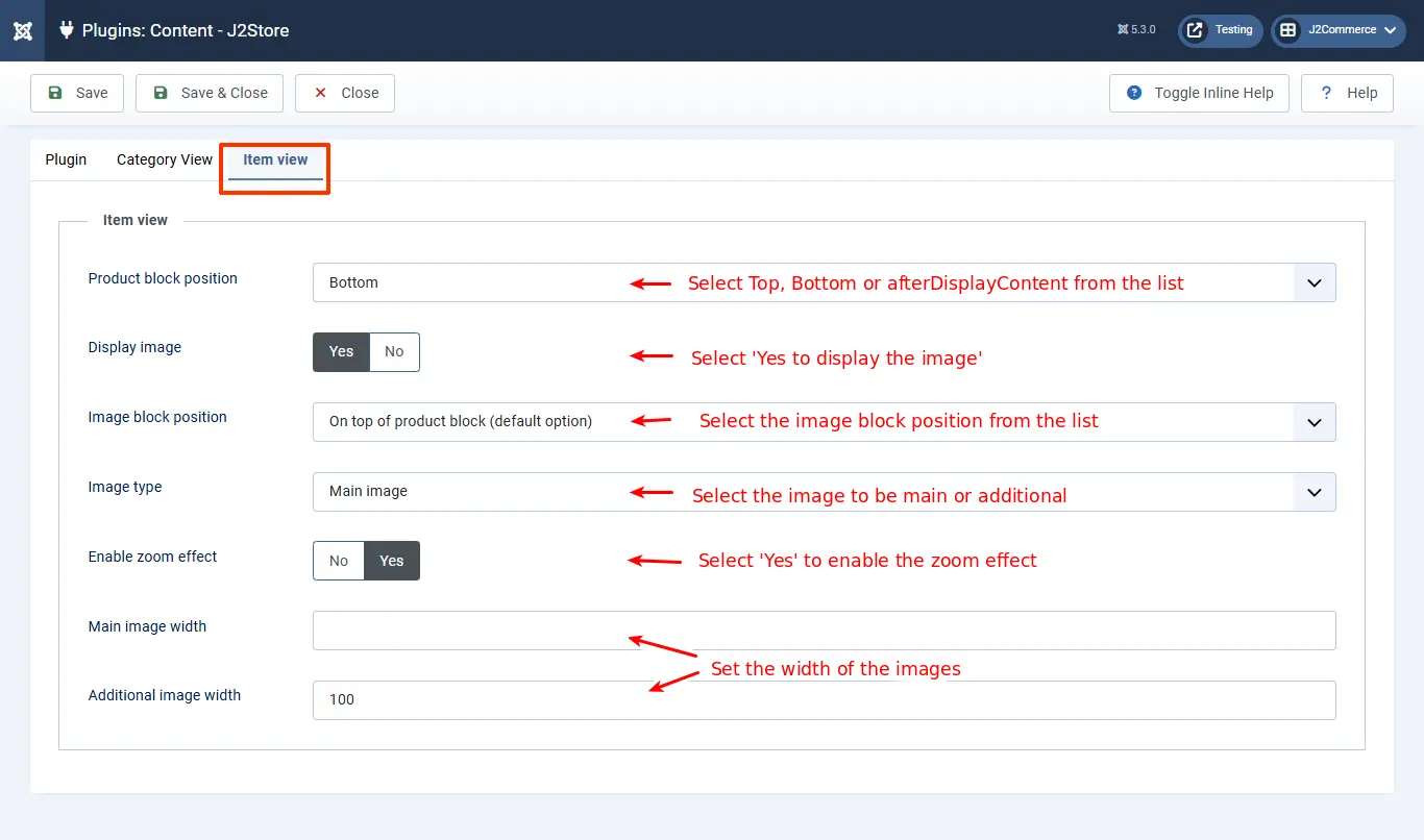 Setup-contentplugin-itemview